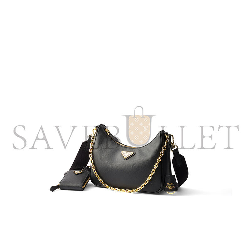 PRADA RE-EDITION 2005 SAFFIANO LEATHER BAG 1BH204 (22*18*6cm) 